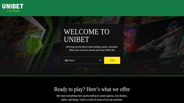 Unibet Belgium casino screenshot